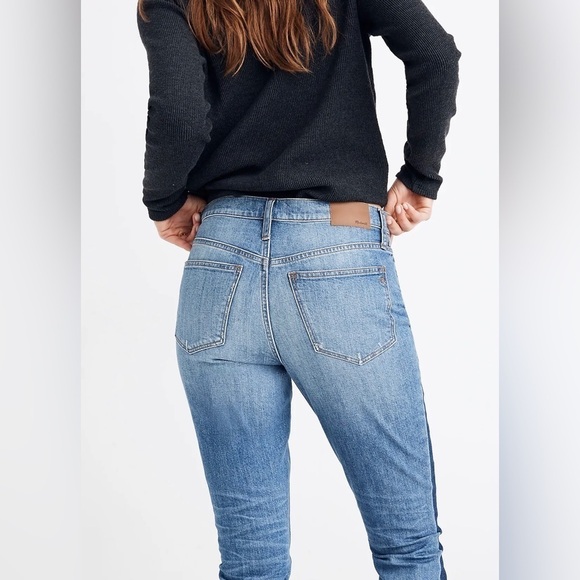 Madewell The High-Rise Slim Boyjean in Raebrook‎ Wash Eco Edition 25 - Picture 4 of 11